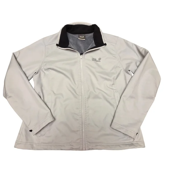 Jack Wolfskin Women's Light Gray Jacket Size L - Picture 6 of 13